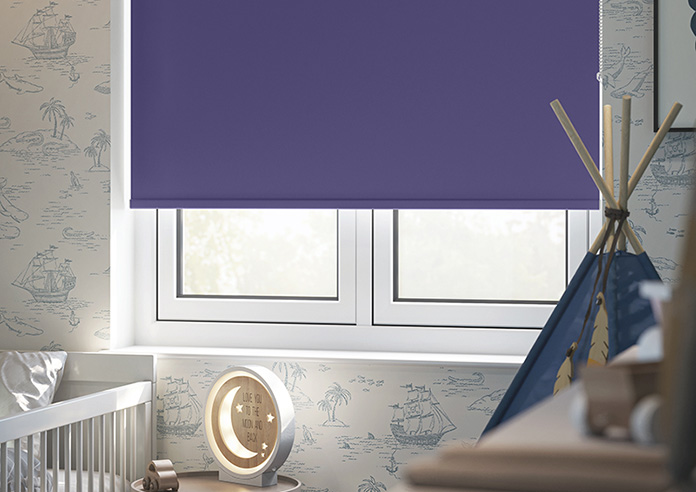 Trinity (Blackout), Royal Blue - Roller Blind - Image 5